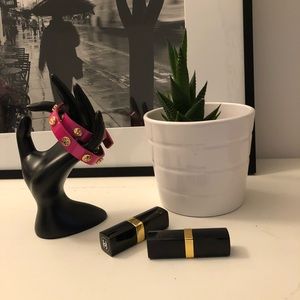 Tory Burch 2xwrap patent hot pink leather bracelet